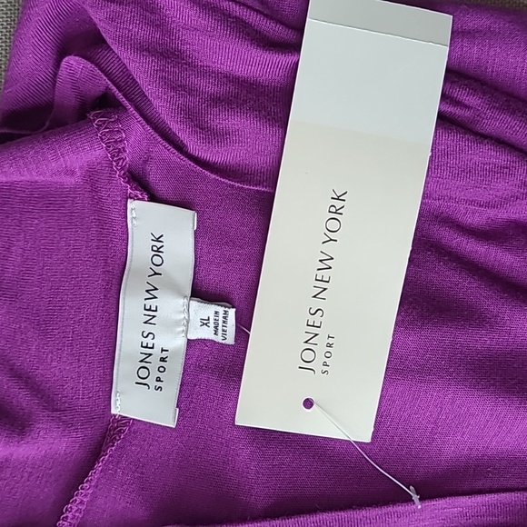 2 Jones New York Sport Flattering Soft Drape Tops | 3/4 Sleeve | Size XL | NWT - Picture 6 of 7